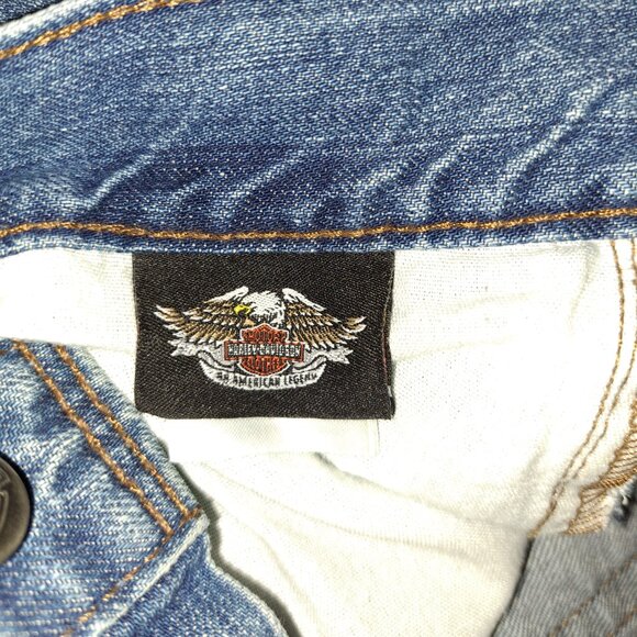 Men's Harley-Davidson Original Straight Jean - Medium Indigo Stone Wash 36x36 - Picture 5 of 16